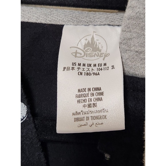 The Nightmare Before Christmas Jack Skellington Hoodie Button Front Mens Size L - Picture 4 of 4